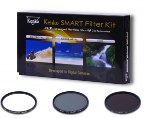 Kenko Smart Filter Kit Protector, Circular PL and ND8 43mm