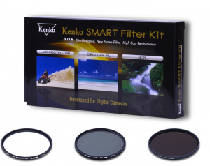 Kenko Smart Filter Kit Protector, Circular PL and ND8 52mm