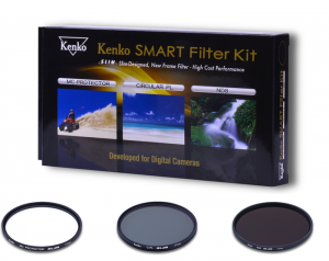 Kenko Smart Filter Kit Protector, Circular PL and ND8 82mm
