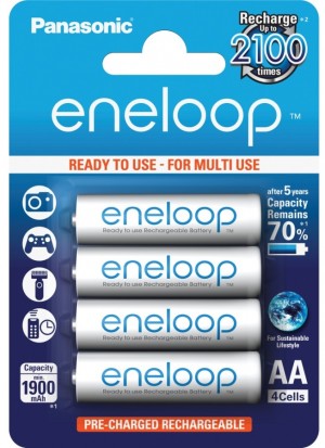 Panasonic Eneloop R6/AA 1900mAh, 4 Pcs, Blister (BK-3MCCE-4BE)