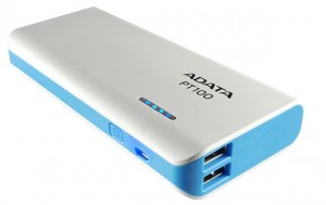 Adata PowerBank PT100 10000mAh 3.1A Blue/White (APT100-10000M-5V-CWHBL)