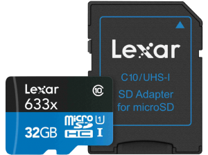Lexar microSDHC 633x UHS-I 32GB With Adapter (LSDMI32GBBEU633A)