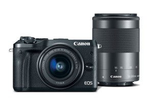 Canon EOS M6 Double Kit 15-45mm IS STM + 55-200mm IS STM Black