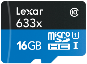 Lexar High-Performance 633x 16GB microSDHC/microSDXC UHS-I