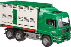 Bruder Man Cattle Transportation Truck Including 1 Cow (02749)