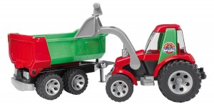Bruder Roadmax Tractor with Frontloader and Rear Tipper (20116)