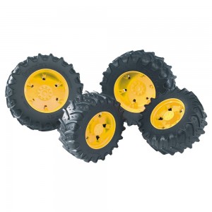 Bruder Twin Tyres with Yellow Rims (3314)