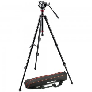 Manfrotto MVH500AH Fluid Head & 755XB Tripod With Carrying Bag (MVH500AH,755XBK)