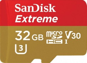 SanDisk Extreme microSDHC 32GB 100/60MB/s C10, U3, V30 (SDSQXAF-032G-GN6AA)