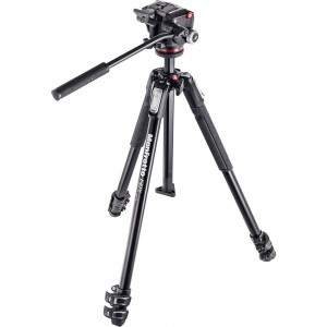 Manfrotto 190X Aluminium 3 Section Tripod With XPRO Fluid Head (MK190X3-2W)