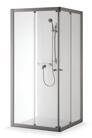 Baltijos Brasta RASA Shower Enclosure 90x90 Tinted Gray