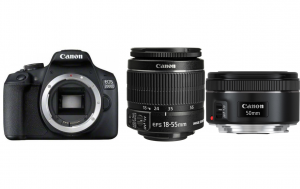 Canon EOS 2000D Double Kit 18-55mm IS II + 50mm F/1.8 STM