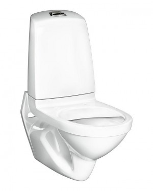 Gustavsberg Wall-hung Toilet Nautic 1522 - With Cistern, Hygienic Flush, Dual Flush 2/4L, Without Seat (GB111522201205)