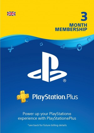 PlayStation PSN Plus Card 3 Month Membership UK