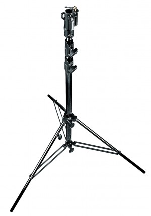 Manfrotto Black Steel Air-Cushioned Stand With Leveling Leg (126BSUAC)