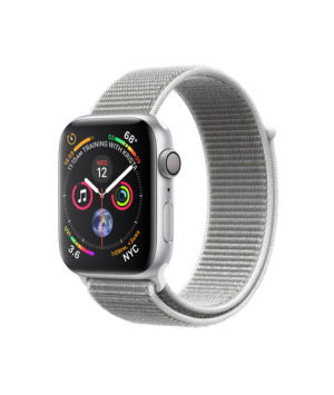 Apple Watch Series 4 44mm Silver Aluminum Case with Seashell Sport Loop MU6C2
