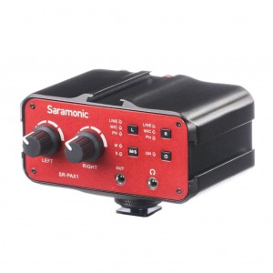 Saramonic SR-PAX1 Two-Ch Audio Mixer / Preamp / Microphone Adapter