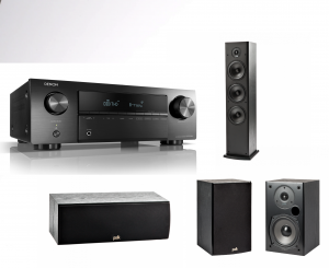 Denon AVR-X250BT + Polk Audio T-series 5.0 Set (T50 x2 + T15 x2 + T30 x1)