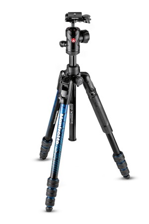 Manfrotto Befree Advanced Aluminum Travel Tripod Twist, Ball Head Blue (MKBFRTA4BL-BH)