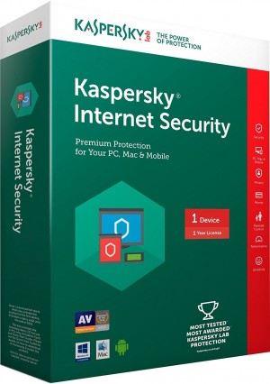 Kaspersky Internet Security 2018 Multi-Device 1 PC 1 Year (KL1941XUAFS)