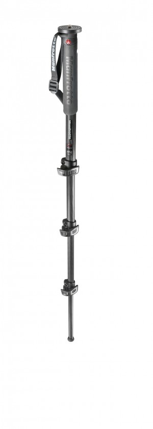 Manfrotto XPRO Carbon Fibre 4 Section Photo Monopod With Quick Power Lock (MPMXPROC4)