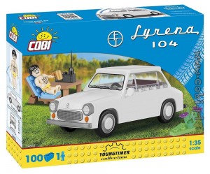 Cobi Youngtimer Syrena 104 + figurine (24553)