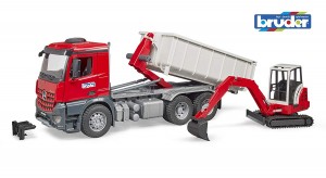 Bruder MB Arocs Truck with Dispenser Container Grey / Red (03624)