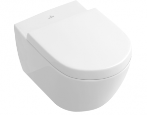 Villeroy&Boch Subway 2.0 DirectFlush Wall-Mounted WC with Slim WC Toilet Seat Coverand SoftClose (5614R201)