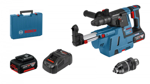 Bosch GBH 18V-26 F + GDE 18V-26, 2x6.0Ah Case (0611910005)