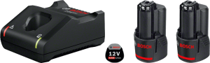 Bosch GBA 12V 2x3.0Ah + GAL 12V-40 Set Carton (1600A019RD)