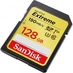 SanDisk Extreme Pro SDXC 128GB 150MB/s V30 UHS-I U3 (SDSDXV5-128G-GNCIN)