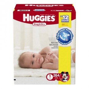 Huggies Snug & Dry - 264 pieces, Size 1 - Disney Mickey Mouse (036000430882)