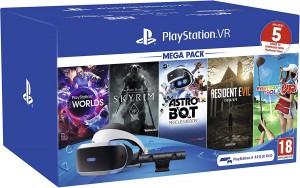 Sony PlayStation VR Mega Pack V2 - Headset, Camera, 5 Games