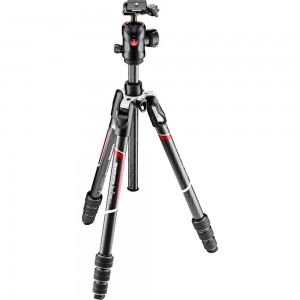 Manfrotto Befree GT Carbon Fiber Tripod twist lock, ball head (MKBFRTC4GT-BH)