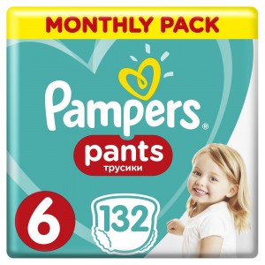 Pampers Pants Size 6 132 (8001090808080)