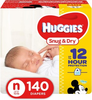 Huggies Little Snug & Dry - 140 pieces, Size N - Disney Mickey Mouse (036000464245)