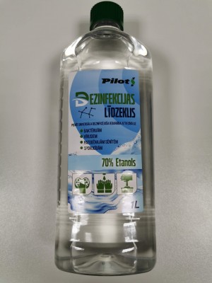 Pilots disinfectant 1L 70% ethanol