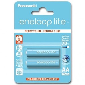 Panasonic Eneloop Lite AA X2 Rechargeable Batteries (154002)