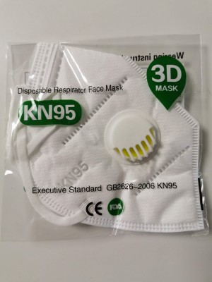 Disposable Respirator Face Mask With Valve KN95 FFP2 1 piece