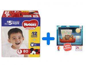 Huggies Snug & Dry Giga Jr Pack - 80 pieces, Size 6 - Disney Mickey Mouse (036000431148) (Ražots ASV)