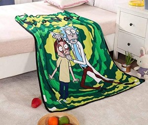 Rick and Morty plush throw 48in*60in (123cmx154cm)