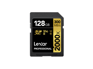 Lexar Professional 2000x SDXC UHS-II 128GB 300MB/s read 260MB/s write (LSD2000128G-BNNNG)