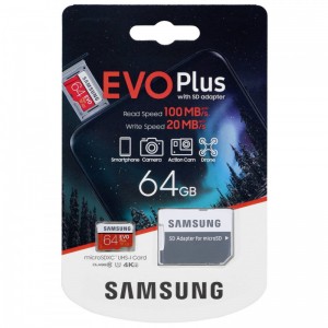 Samsung microSD EVO Plus 64GB Class10 UHS-I U1 (MB-MC64HA/EU)
