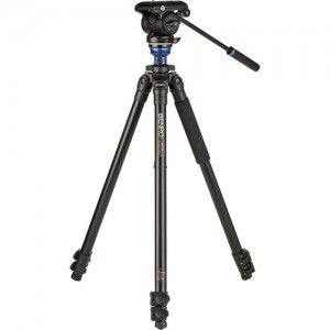 Benro S Pro A2573F Aluminium Single Tube Flip Lock 3 Section S4PRO Video Head (A2573FS4PRO)