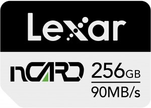 Lexar nCARD NM Card 256GB 90MB/s read 70MB/s write (LNCARD256G-BNNNG)