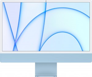 Apple iMac 24 4.5K Retina M1 8C CPU 7C GPU 8GB 256GB SSD Blue RUS MJV93RU
