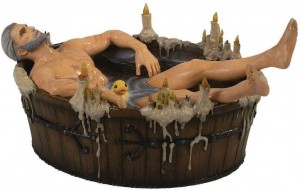 The Witcher III: The Wild Hunt: Geralt in Bath PVC Statue