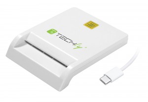 Techly Compact Smart Card Reader/Writer USB2.0 White (I-CARD CAM-USB2TY / 8054529029150)