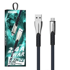 Somostel USB Cable 1m USB 2.0 USB A Micro-USB A Black (SMS-BW02 Metal)