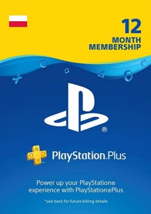 PlayStation PSN Plus Card 12 Month Membership PL